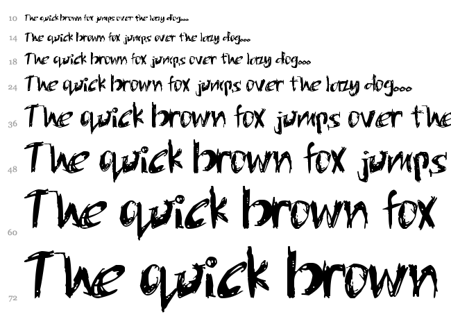 One Miguel Shaded font waterfall